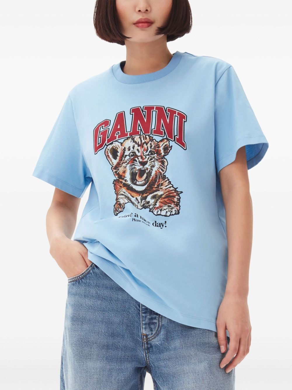 cotton round-neck t-shirt - 5