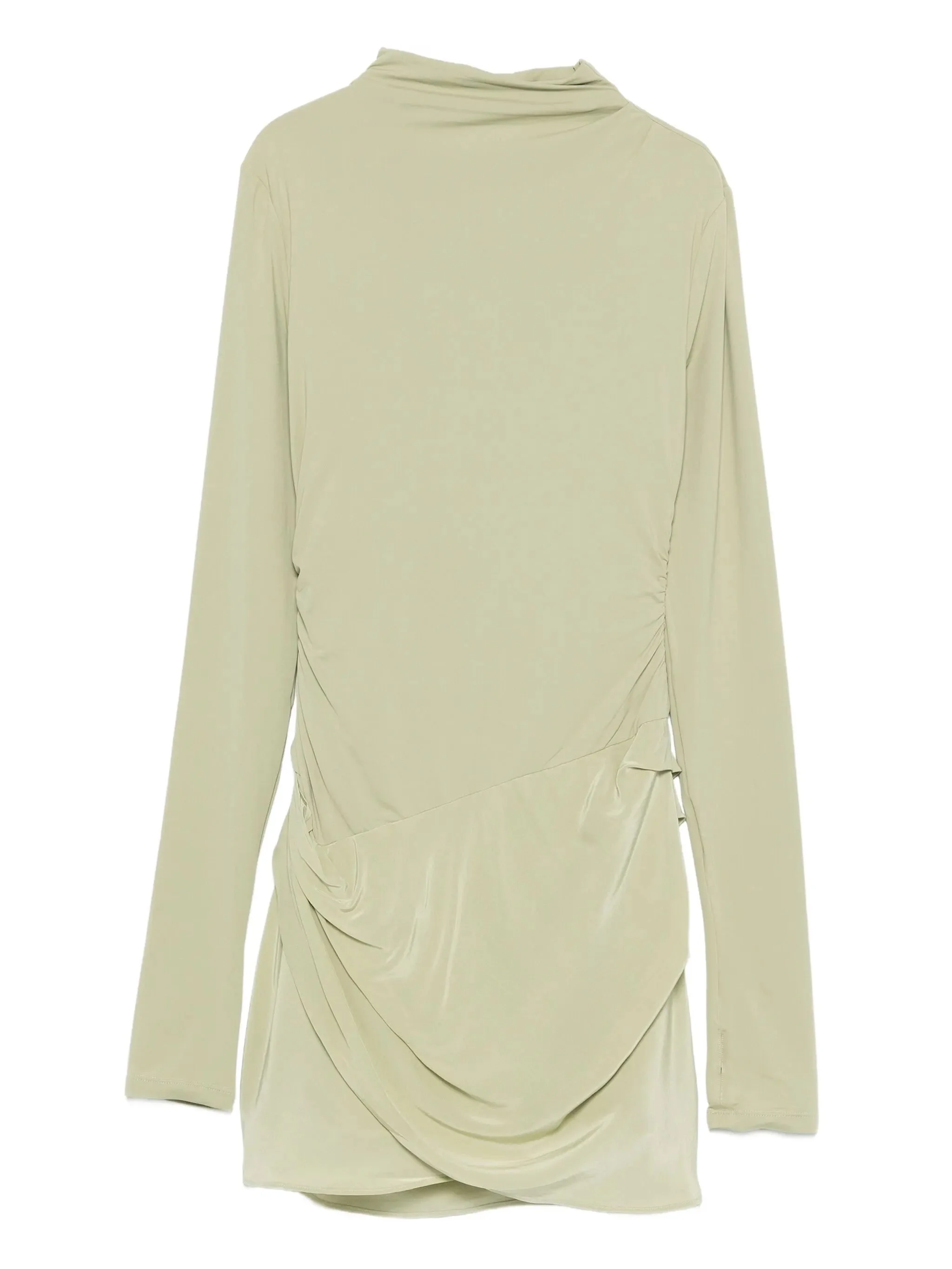 Milesi front-drape mini dress - 1