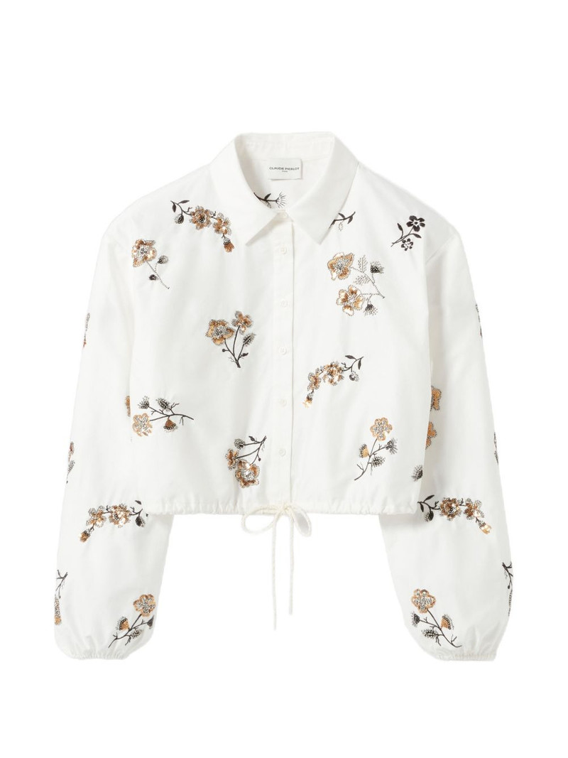 floral drawstring shirt 1