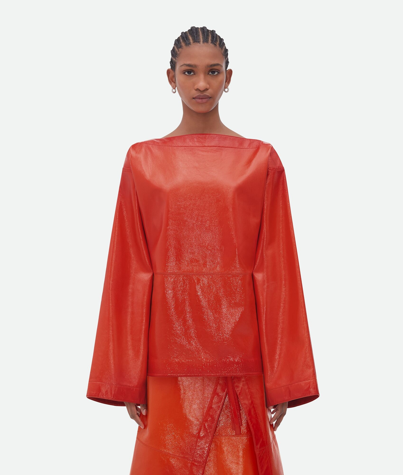 Leather Top With Degradé Effect - 4