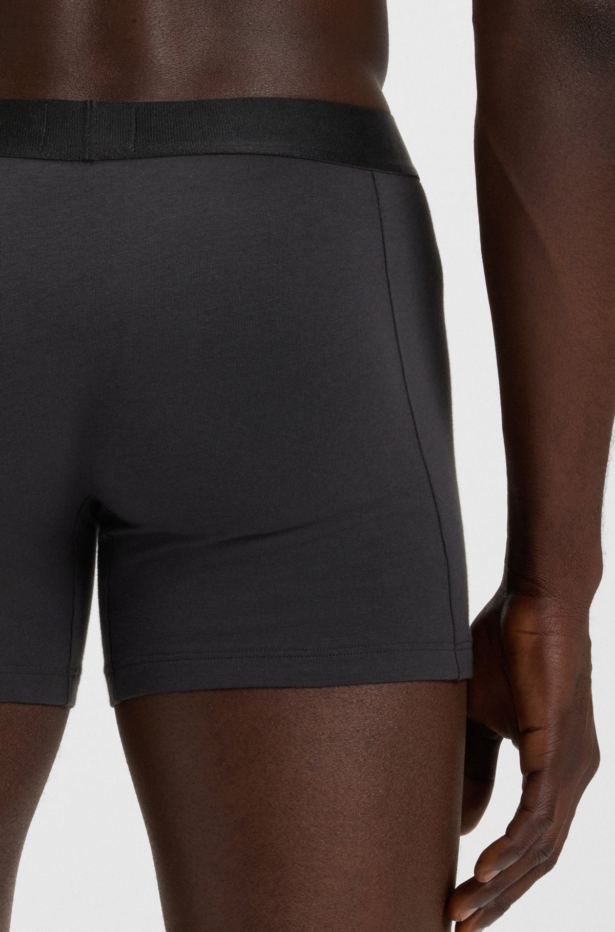 TWO-PACK OF STRETCH-COTTON BOXER BRIEFS WITH LOGO WAISTBANDS - 5