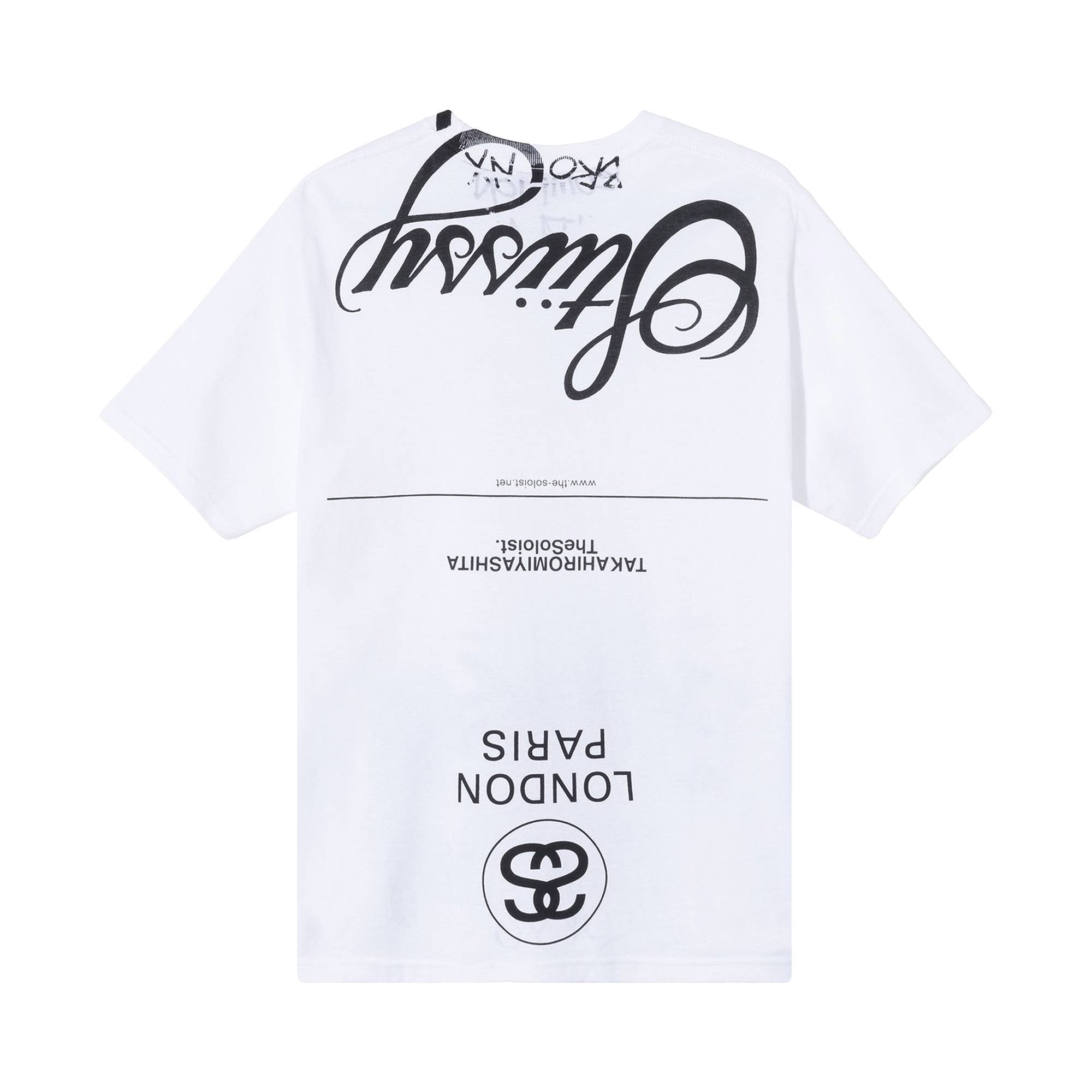 Stussy x Takahiro Miyashita The Soloist World Tour Collection T-Shirt  'White'