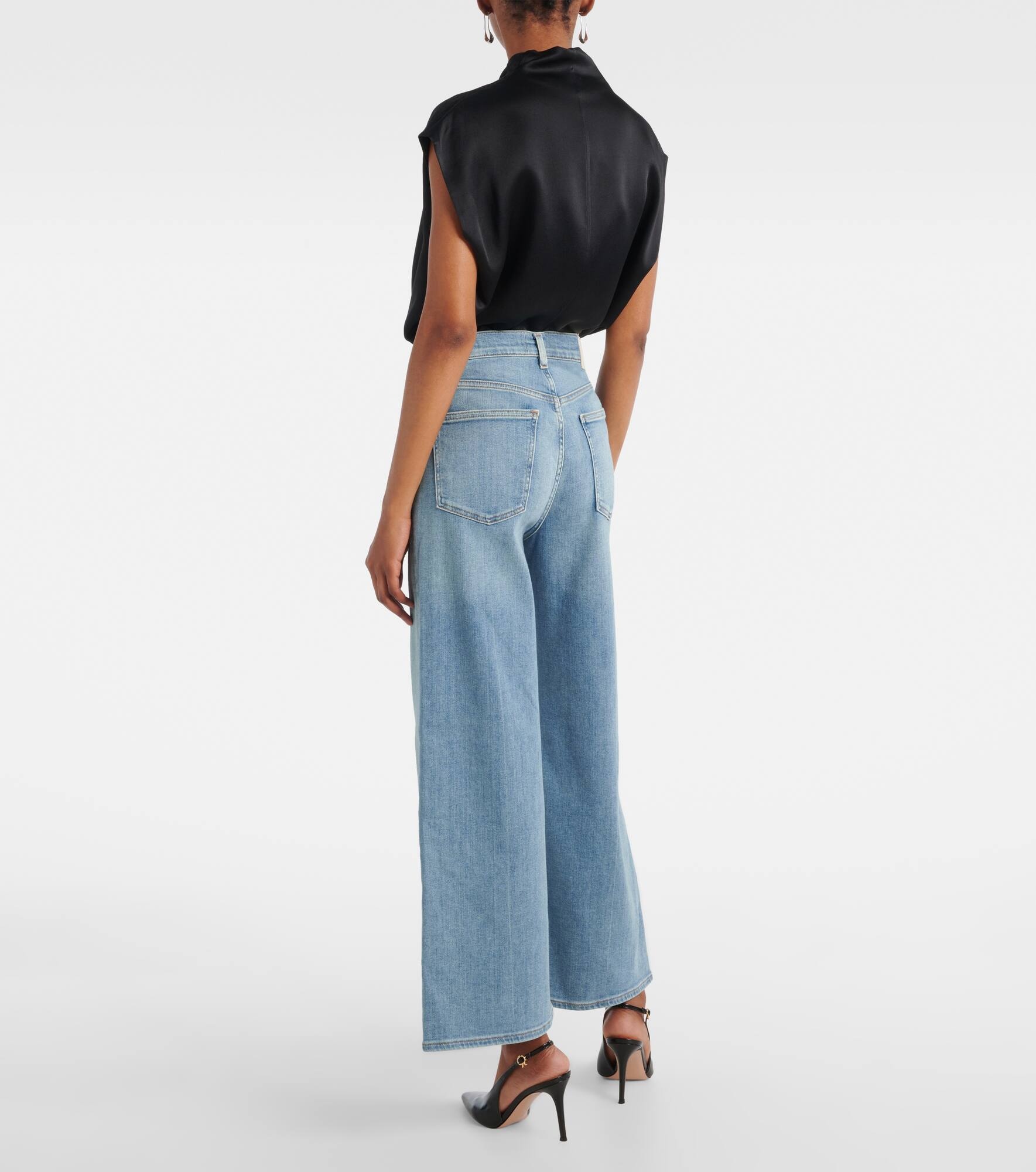 Lyra Patch Pocket flared jeans - 3