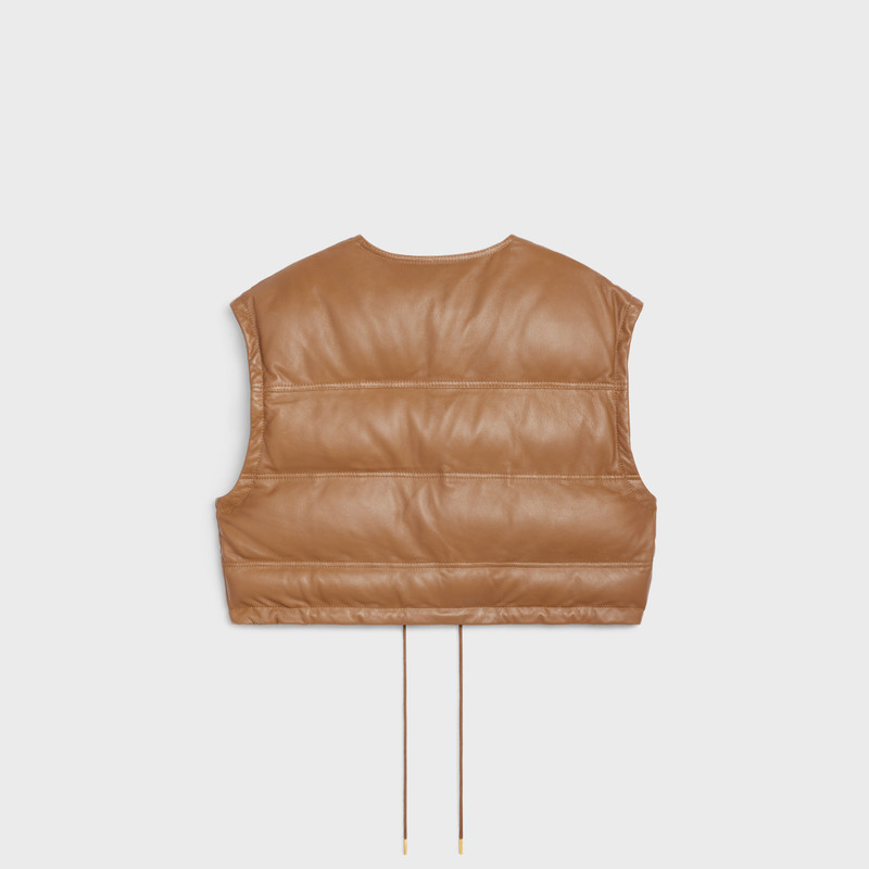 CELINE QUILTED VEST IN LAMBSKIN LEATHER outlook