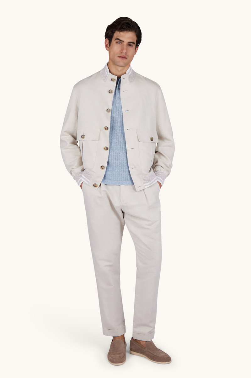 Paul & Shark POLO SHIRT IN LINEN AND COTTON URUKAI outlook