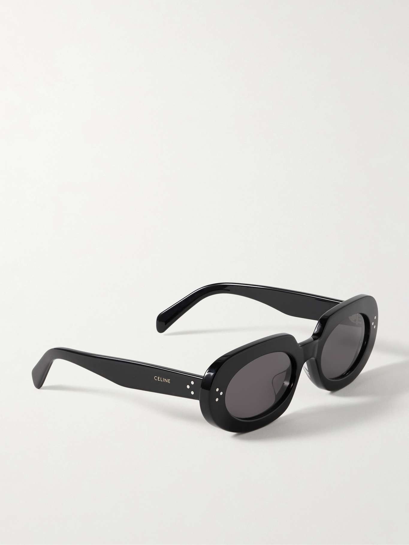 Bold oval-frame acetate sunglasses - 2