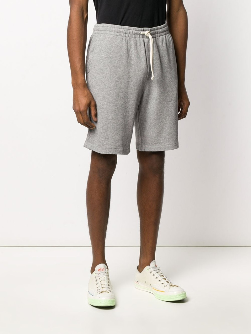 logo embroidered track shorts 3