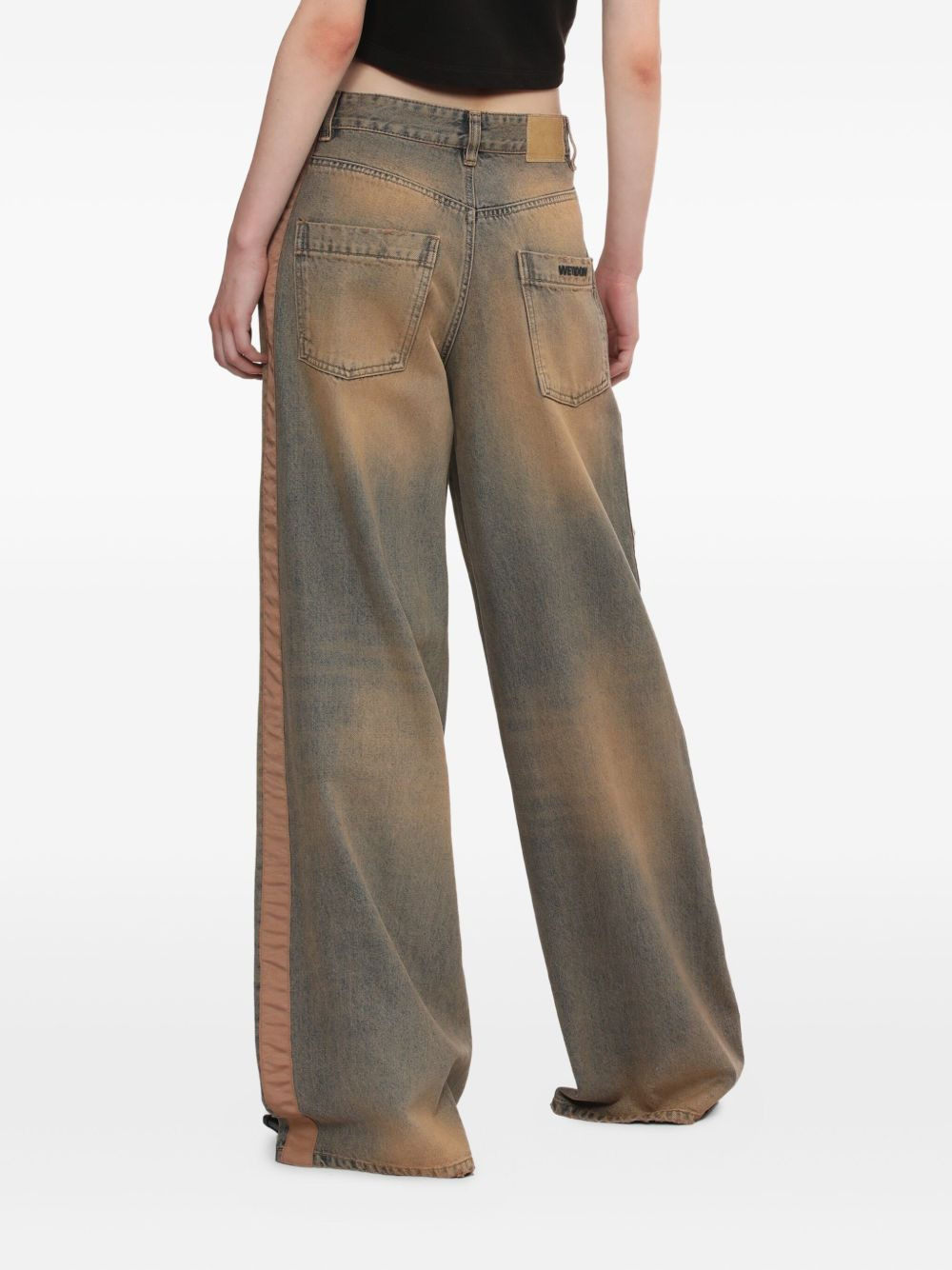 faded panelled jeans - 4