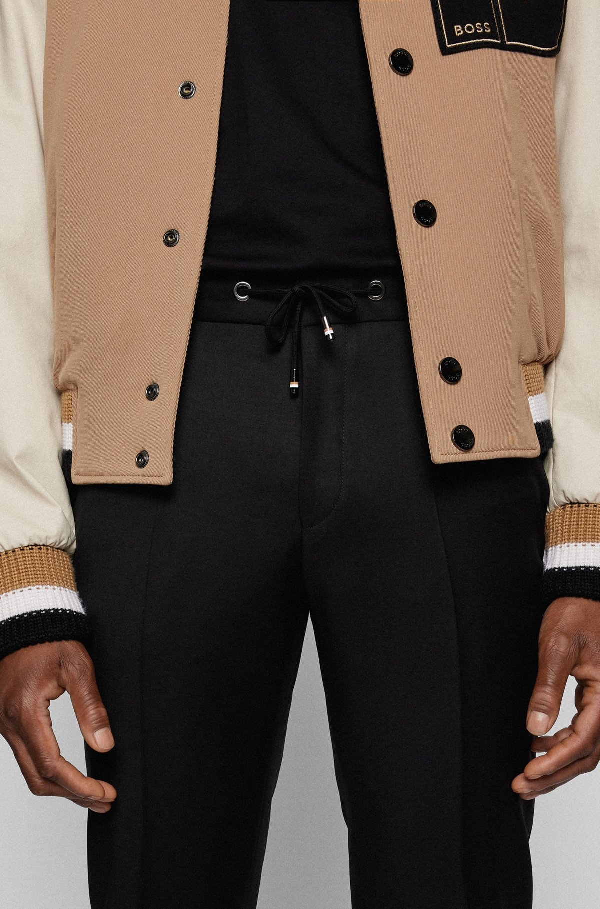 DRAWSTRING TROUSERS IN VIRGIN-WOOL SERGE - 5