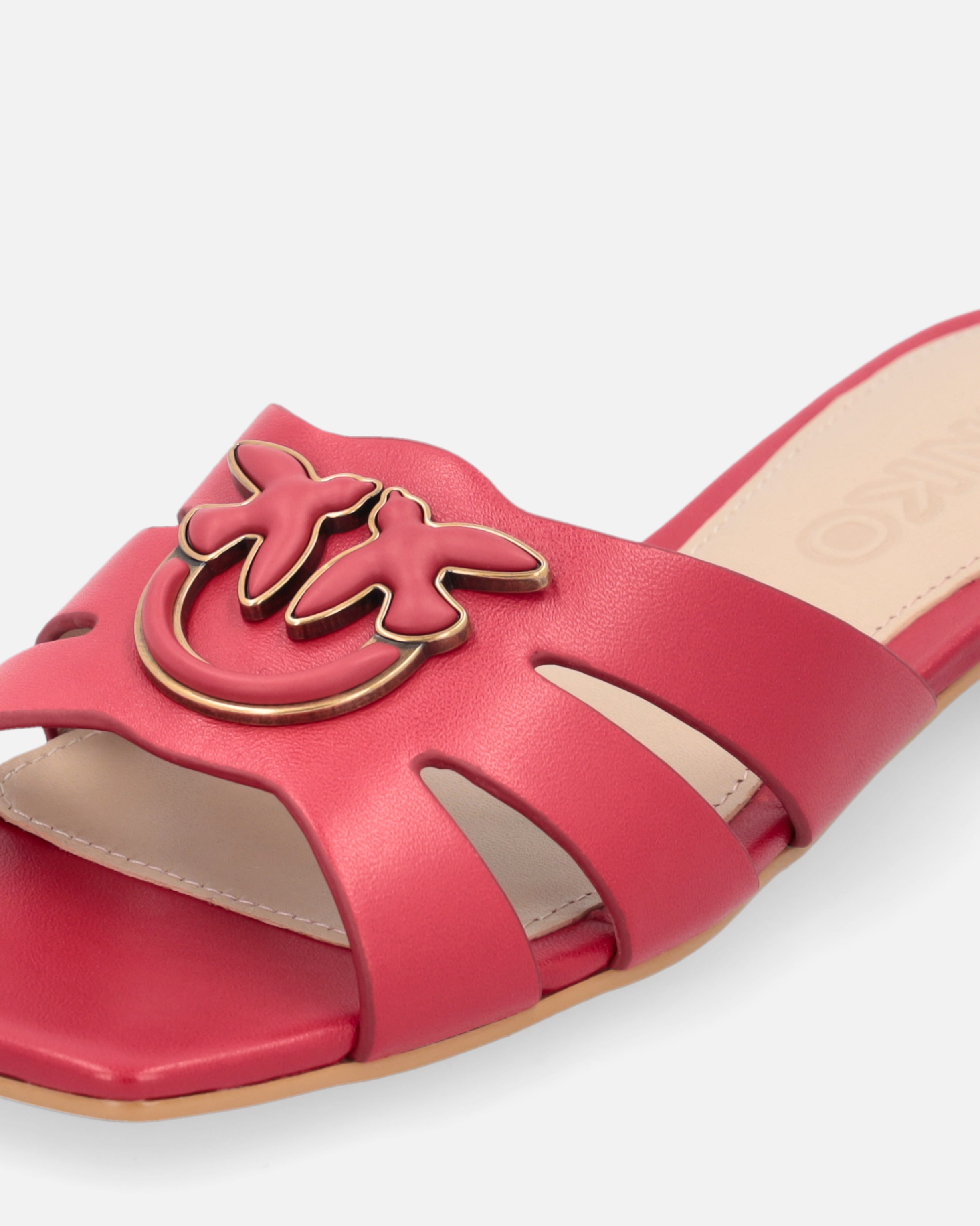 NAPPA LEATHER SLIP-ONS WITH BIRD LOGO - 4
