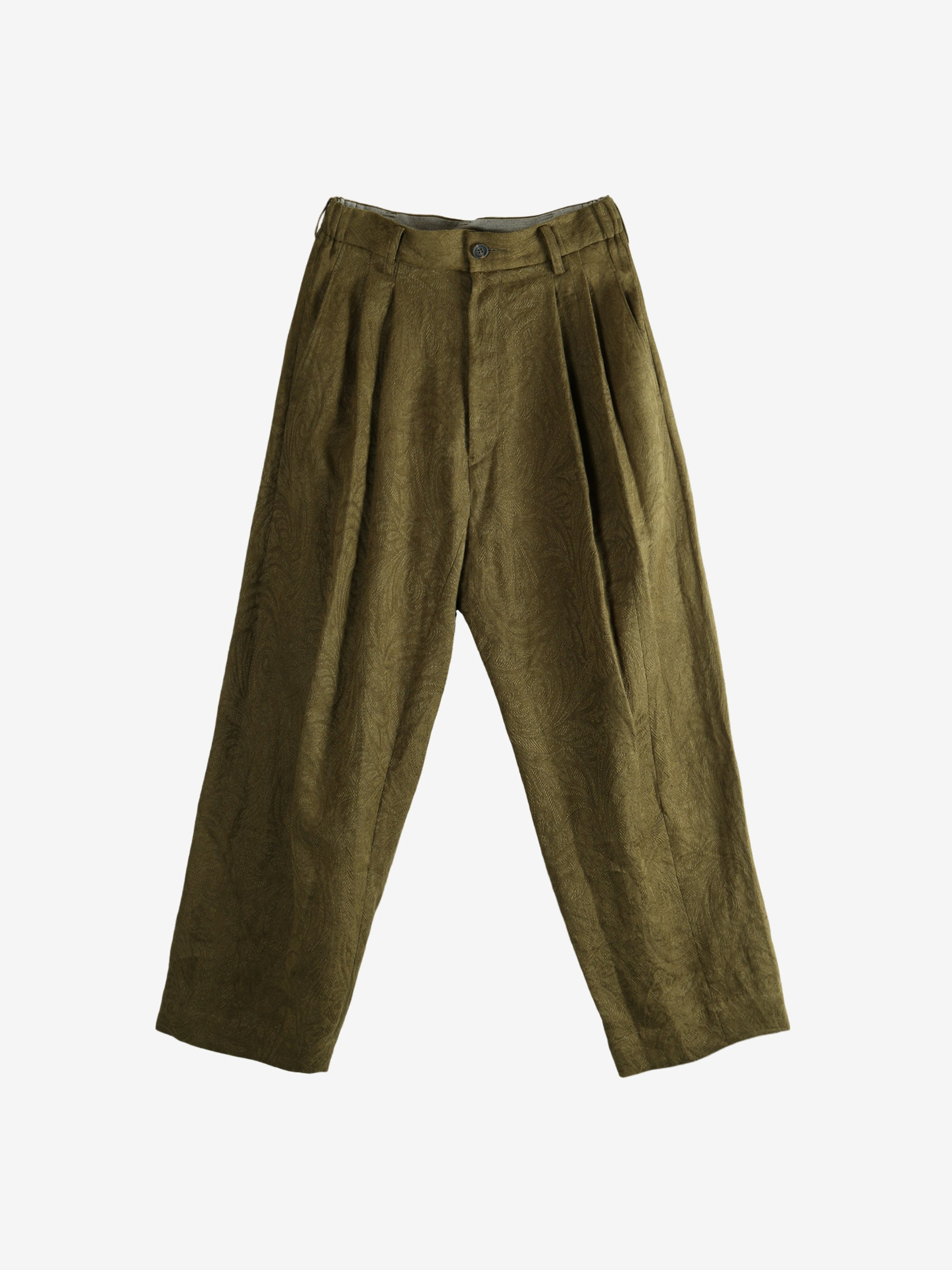 ZIGGY CHEN - Men Drop Crotch Wide Leg Trousers - 4