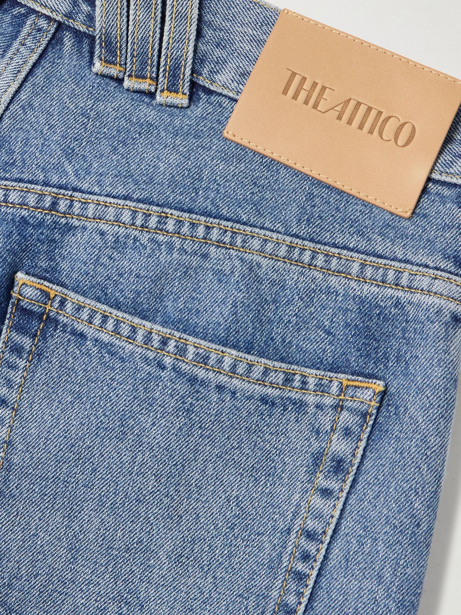 Cutout paneled boyfriend jeans Blue - 6