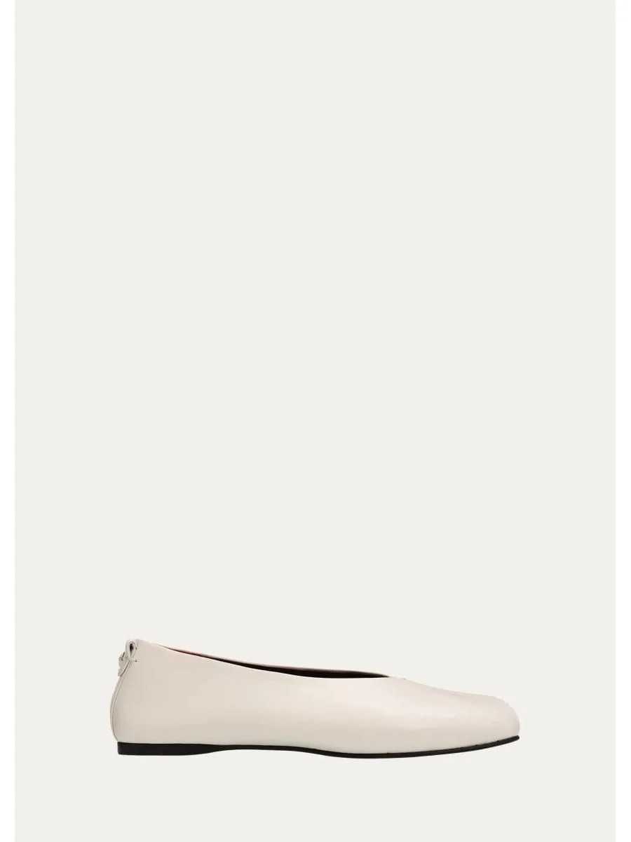 Leather Ballerina Flats - 1