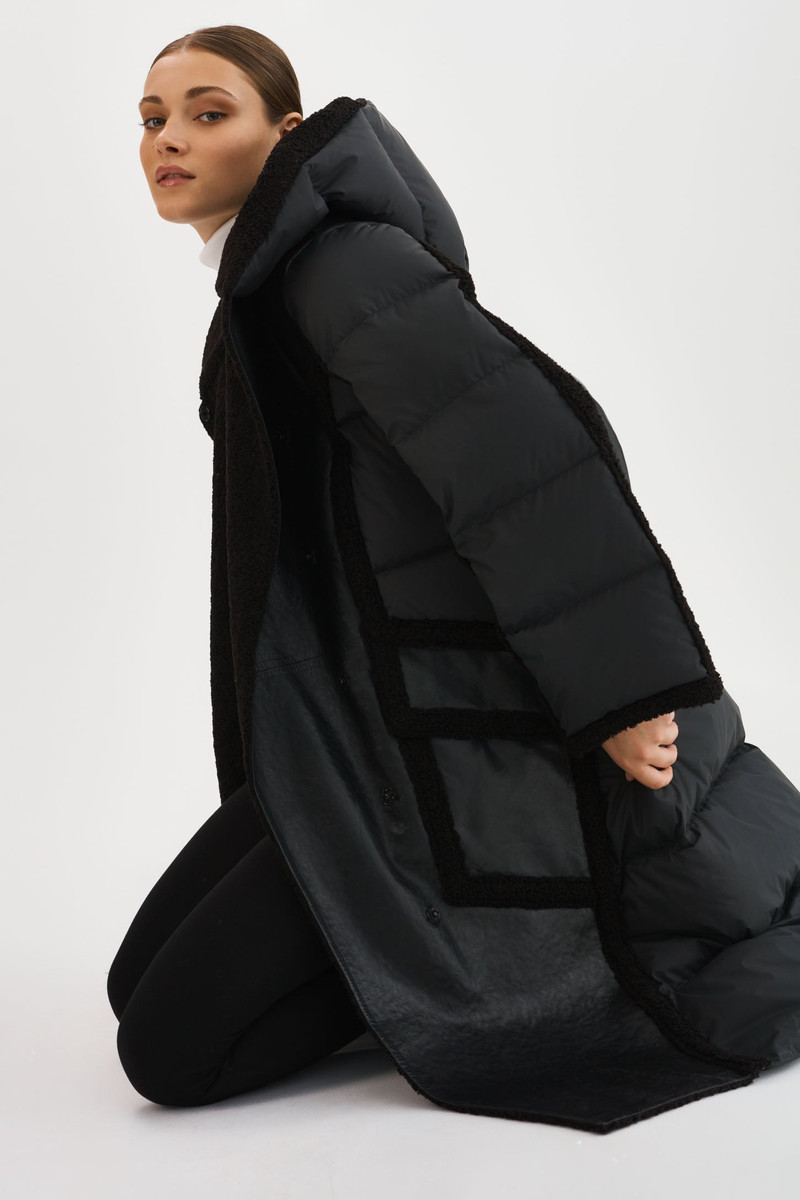 REXANA | Mixed Media Puffer Coat 5