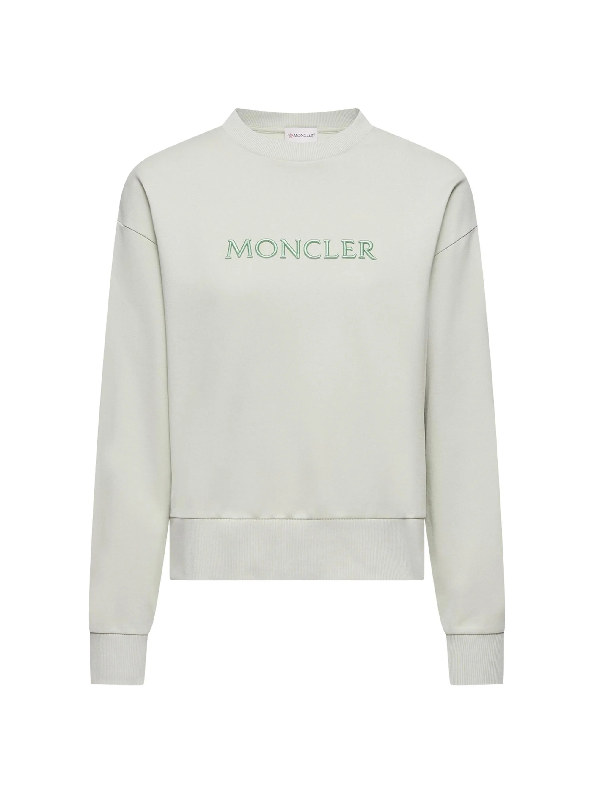 Women's Crew Neck Sweatshirt in Cotton - Light Green - 1