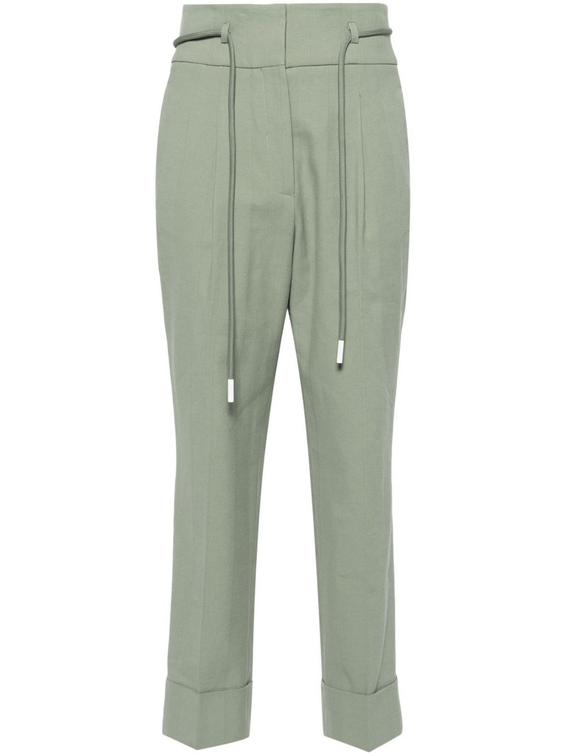 high-waist cropped trousers 1
