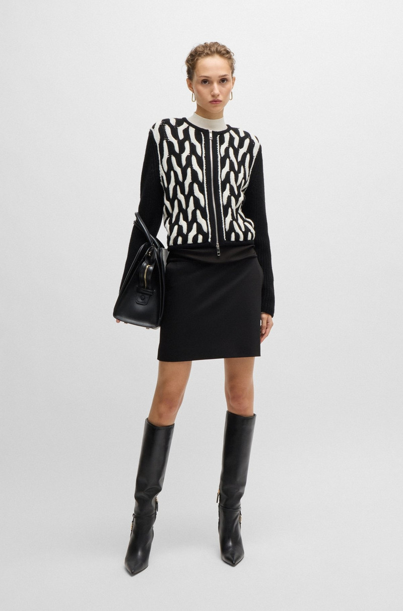 BOSS MINI SKIRT WITH SHINY WAISTBAND outlook