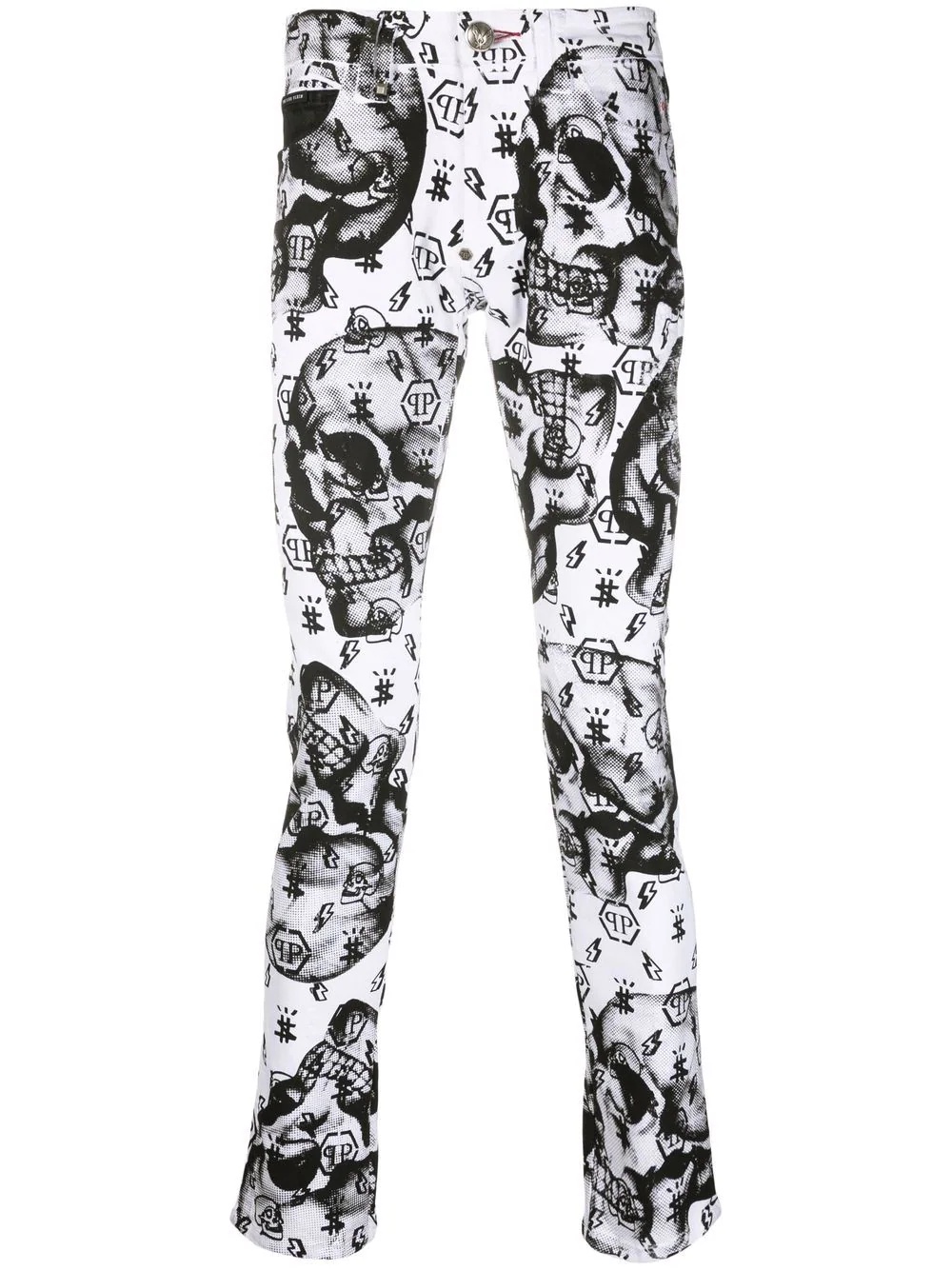 Super Straight Cut monogram-print trousers - 1