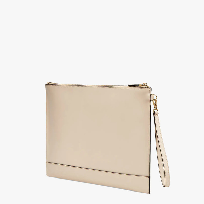 FENDI Pink leather pouch outlook
