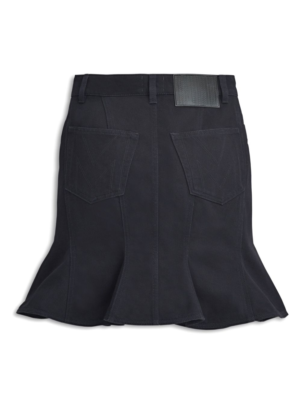 Fluted denim miniskirt - 5
