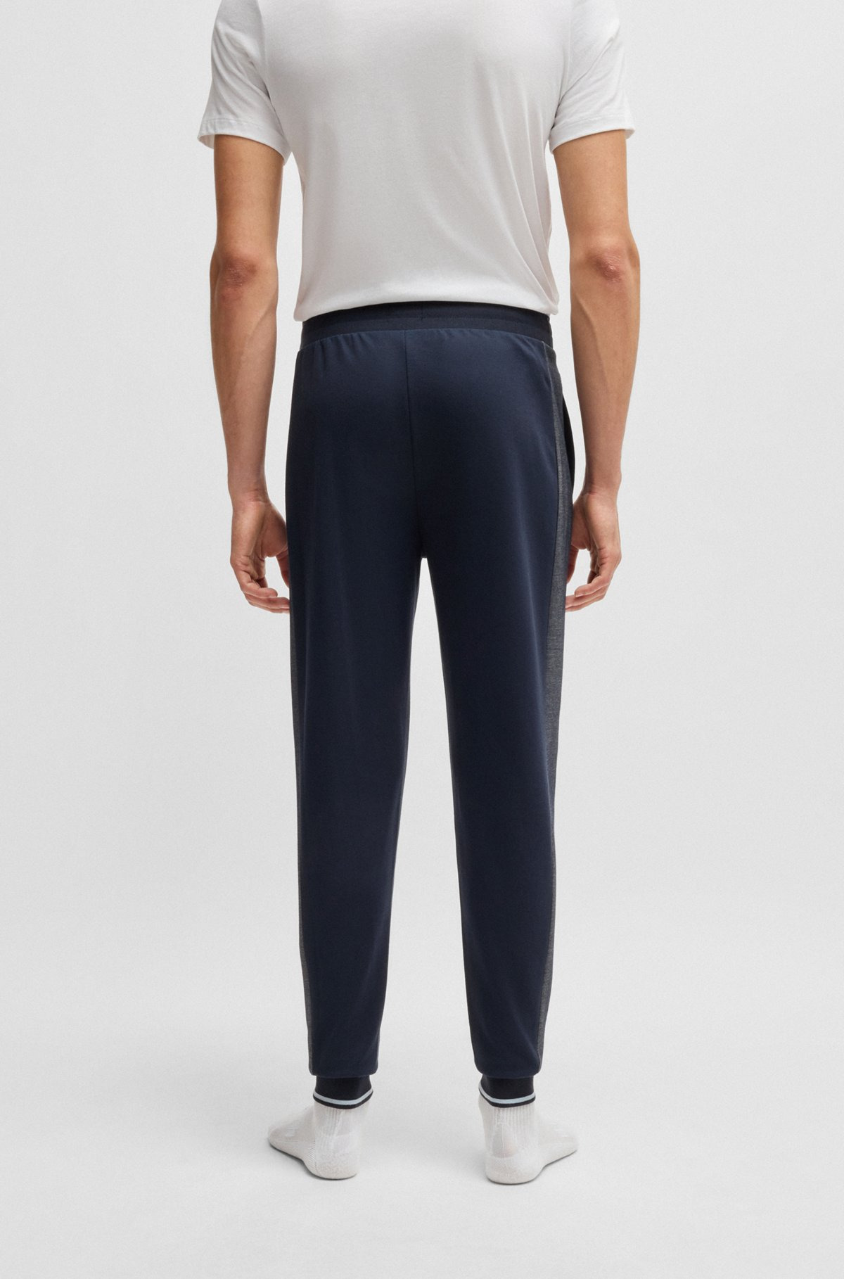TRACKSUIT BOTTOMS WITH CONTRAST PIPING - 4