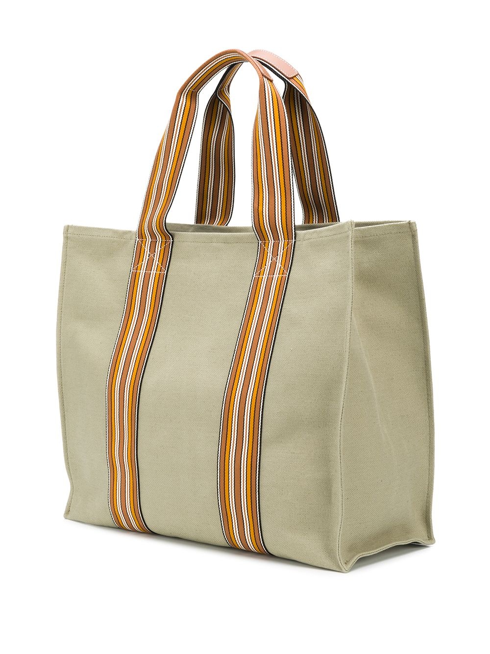 striped straps tote - 3