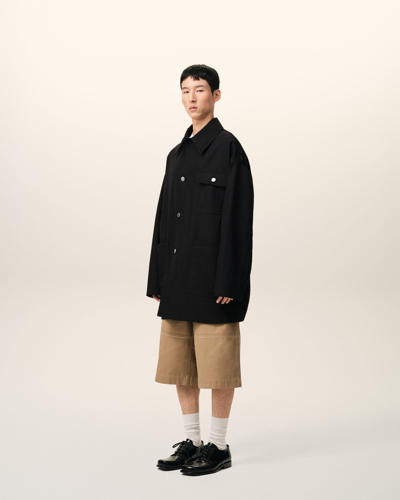 BLACK NEW WOOL WORKER JACKET 6