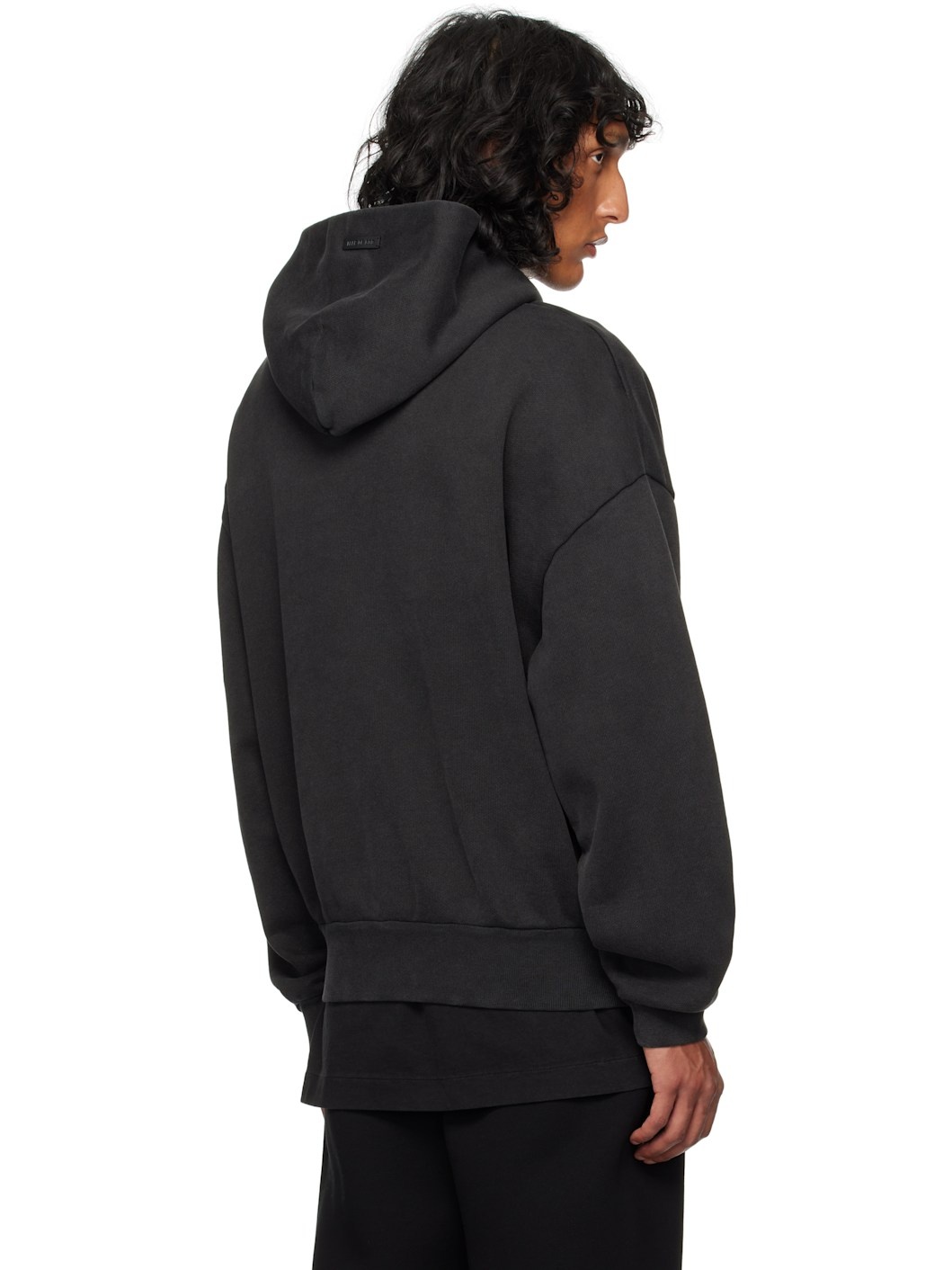 Black French Terry 'Fear of God' Hoodie - 3