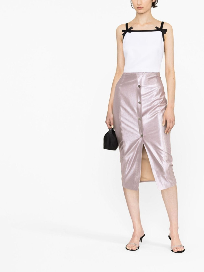 MSGM bow-detail crop top outlook