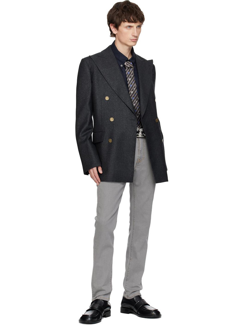 Vivienne Westwood Black Orb Buckle Belt outlook