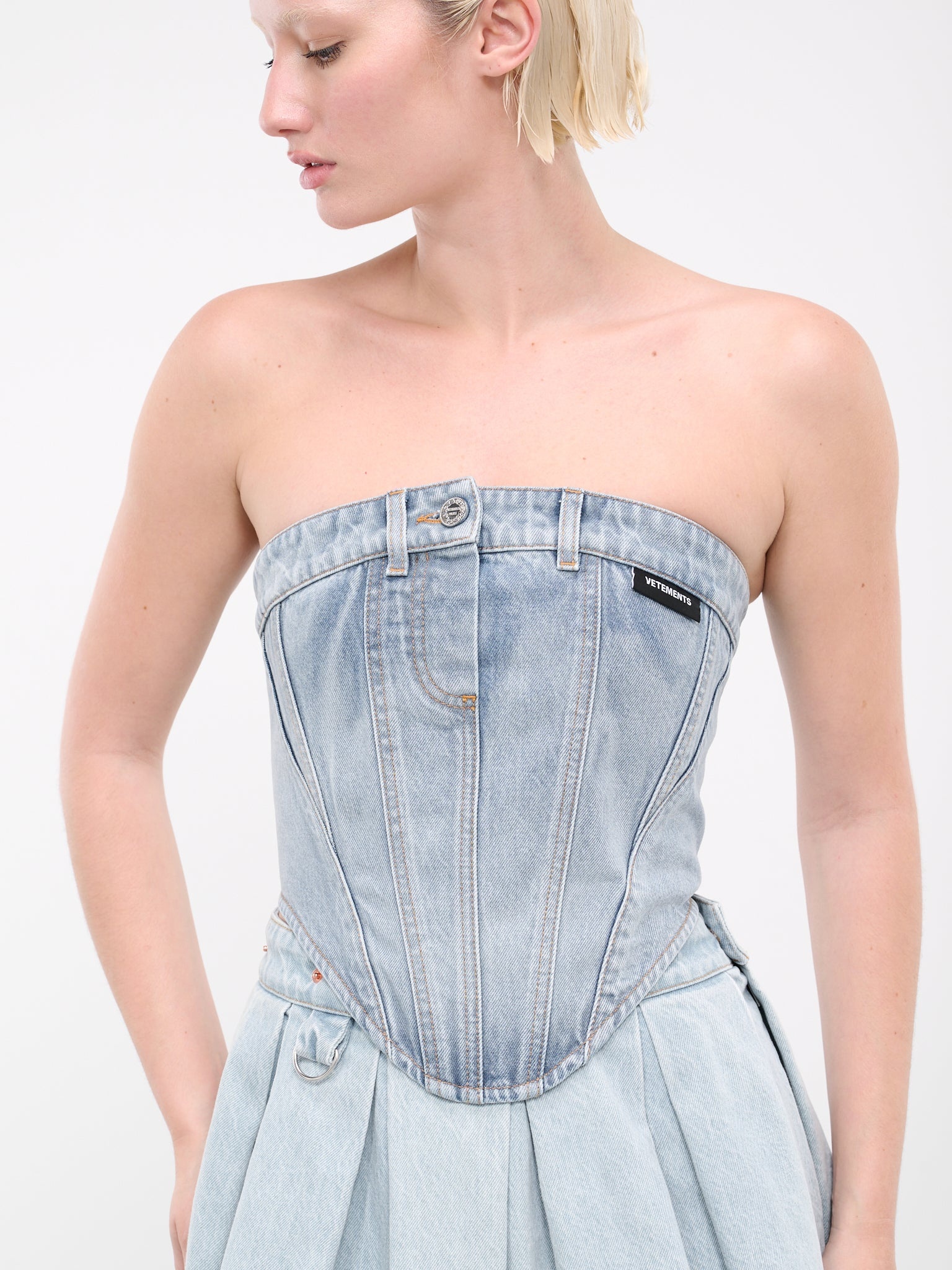 Denim Corset Top - 4