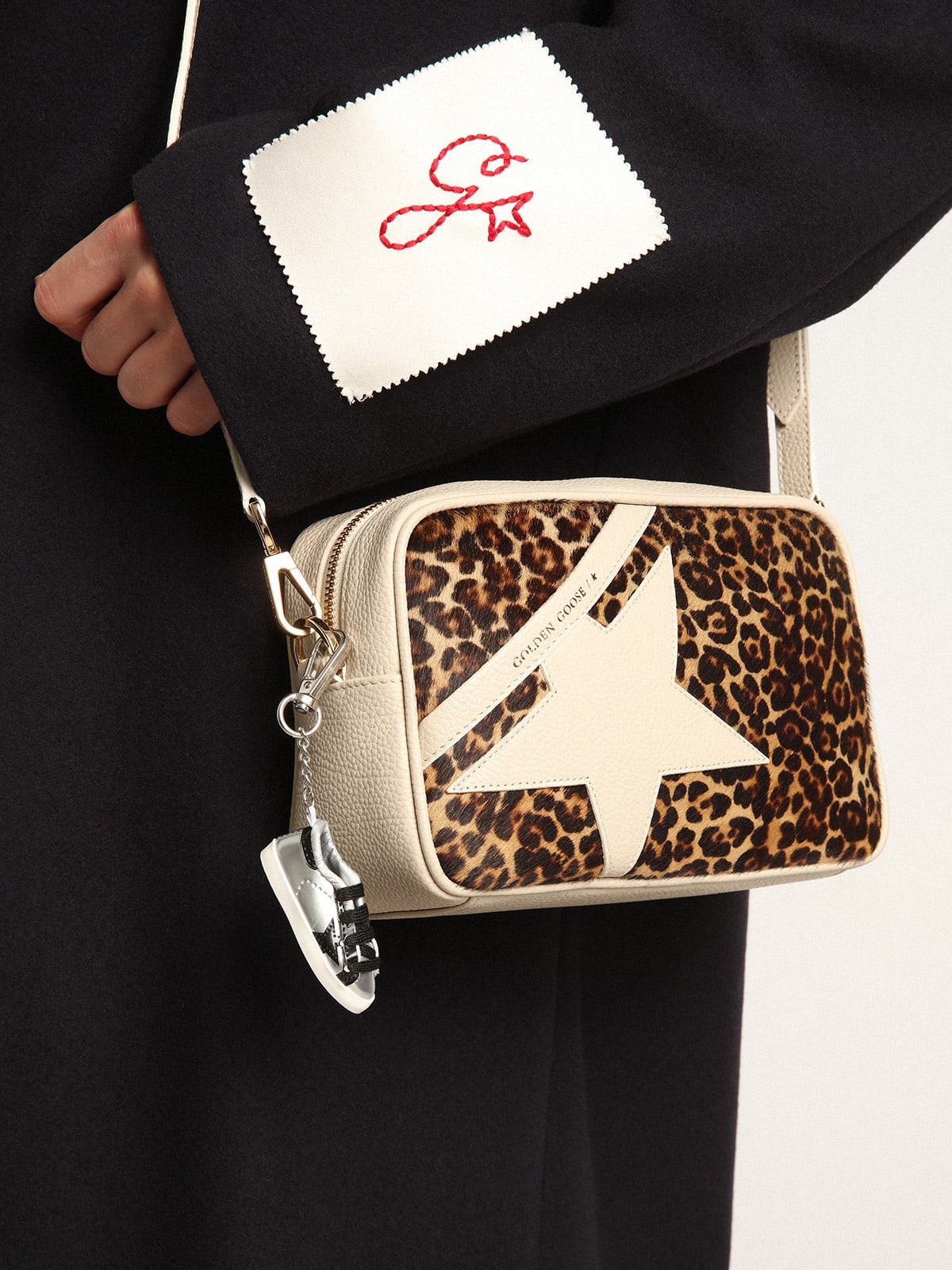 Off-white Star Bag with leopard-print pony skin insert - 3