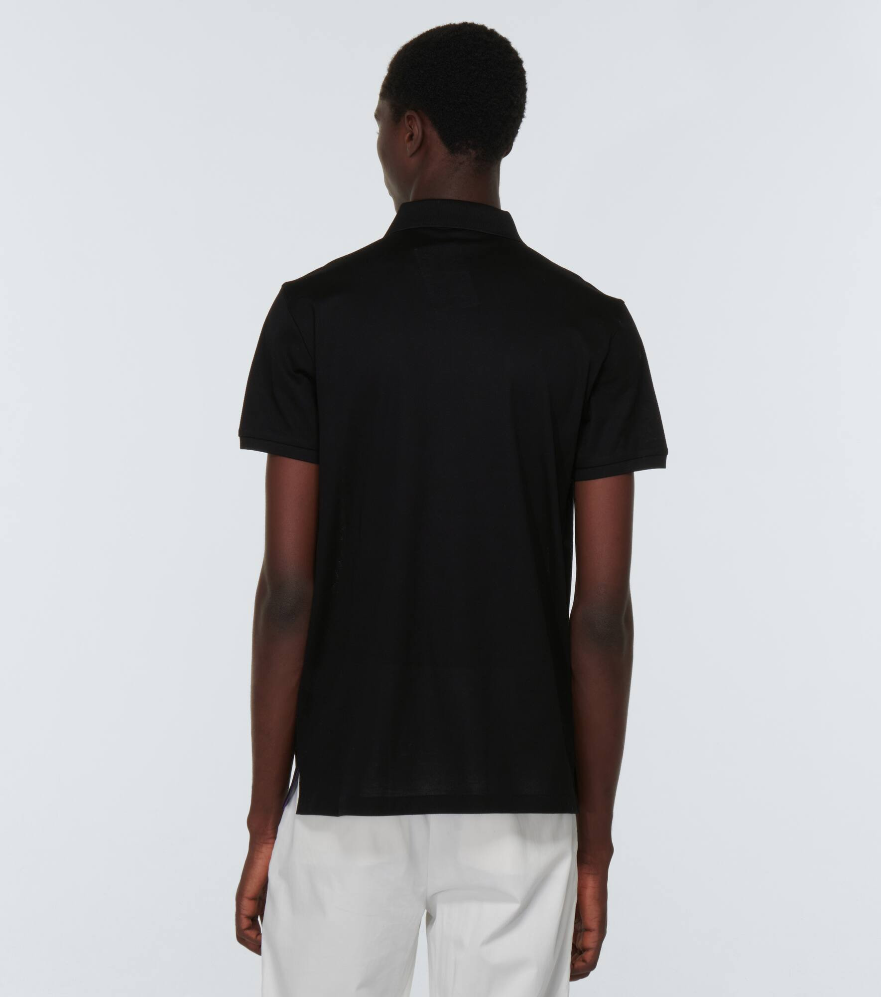 Cotton piqué polo shirt - 4