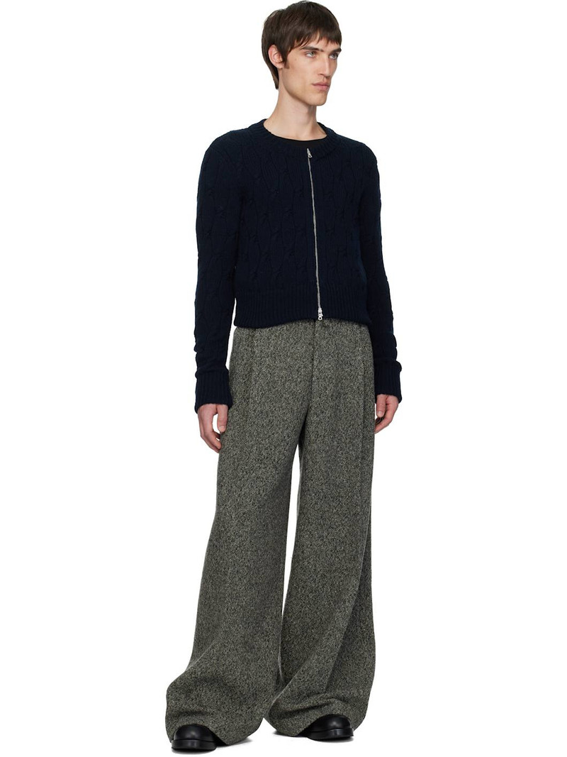 Dries Van Noten Black Cable-Knit Cardigan outlook