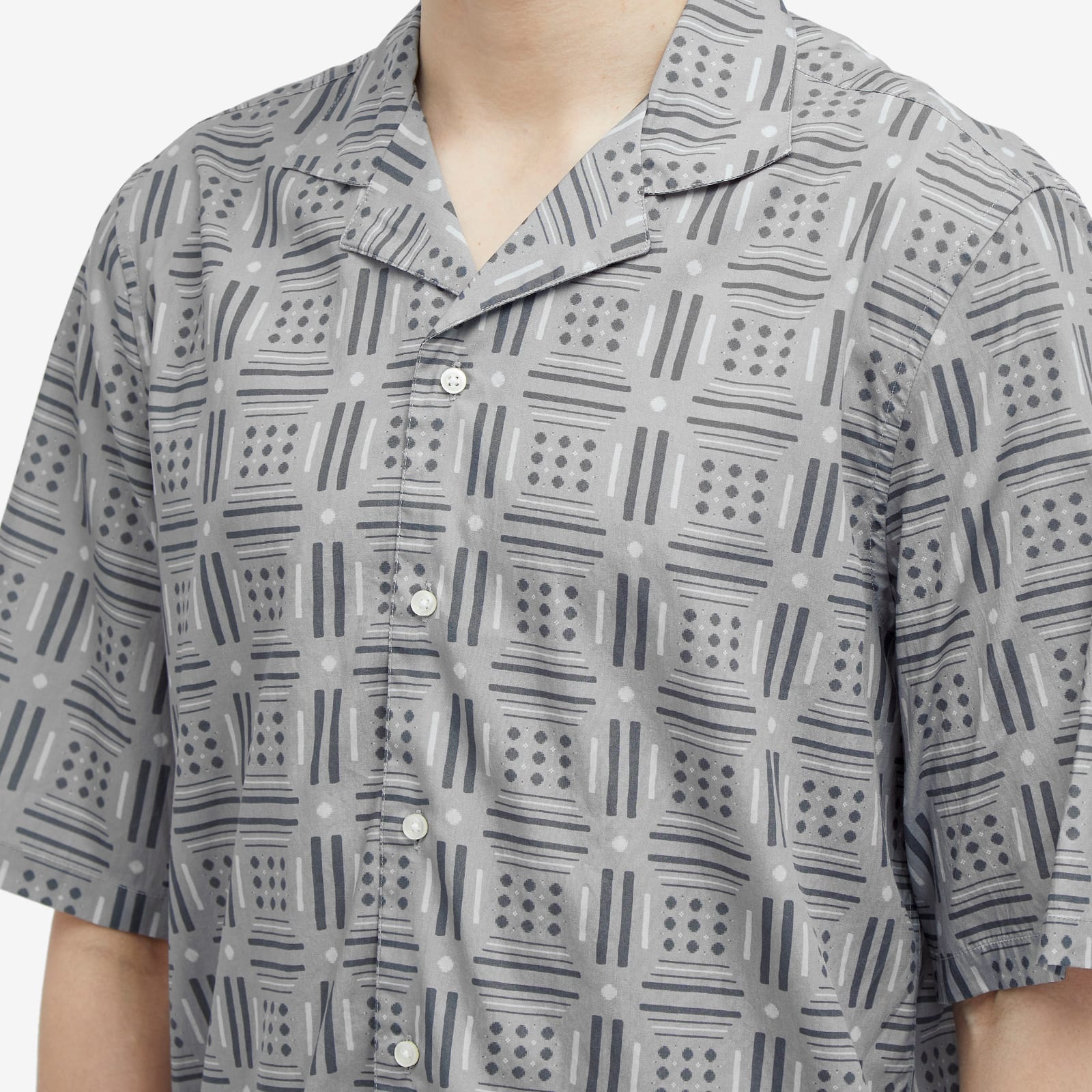 Officine Générale Eren Geomatric Print Vacation Shirt - 5