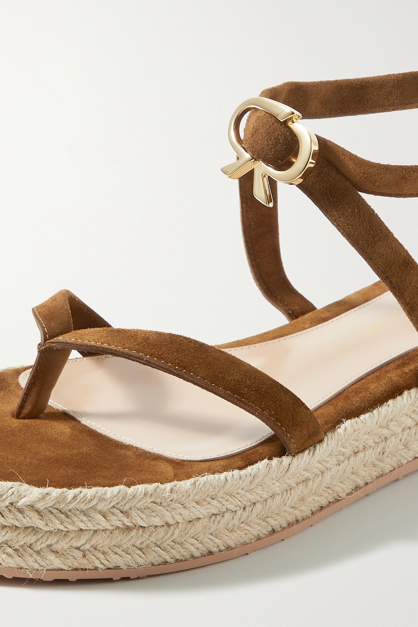 Ribbon Beachclub 20 embellished suede espadrille sandals - 4