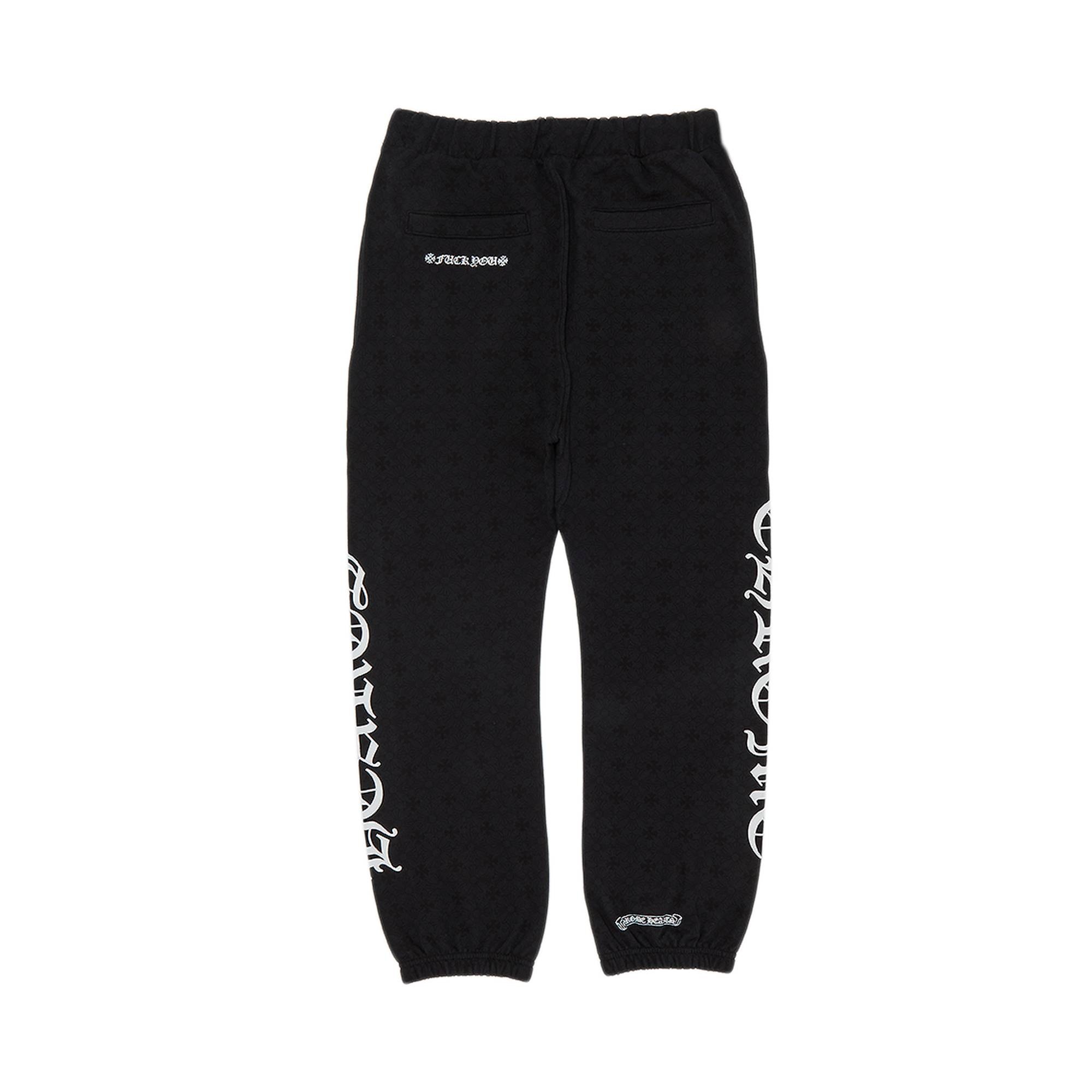 Chrome Hearts All Over Monogram Horseshoe Logo Sweatpants 'Black' - 2