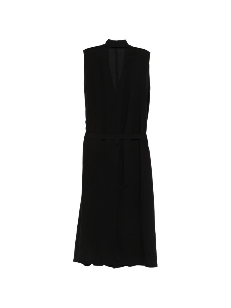 Y's tie-waist collared midi dress outlook