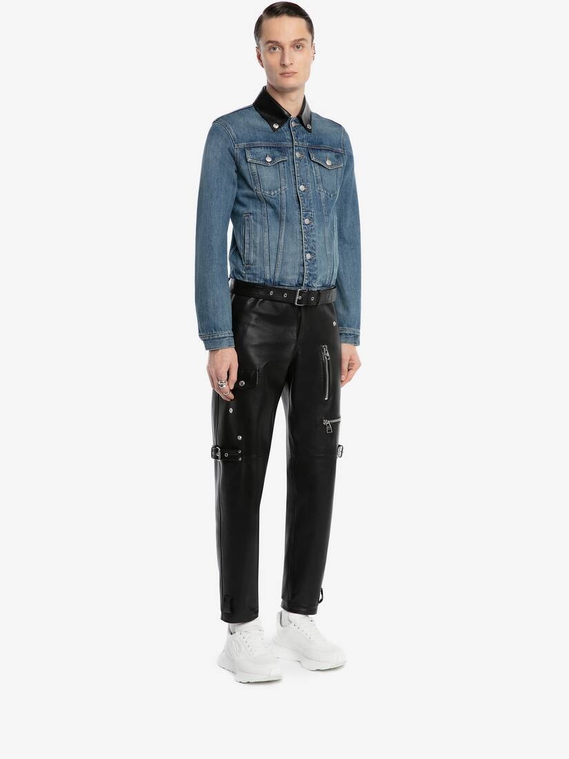 Denim Jacket in Washed Blue - 3