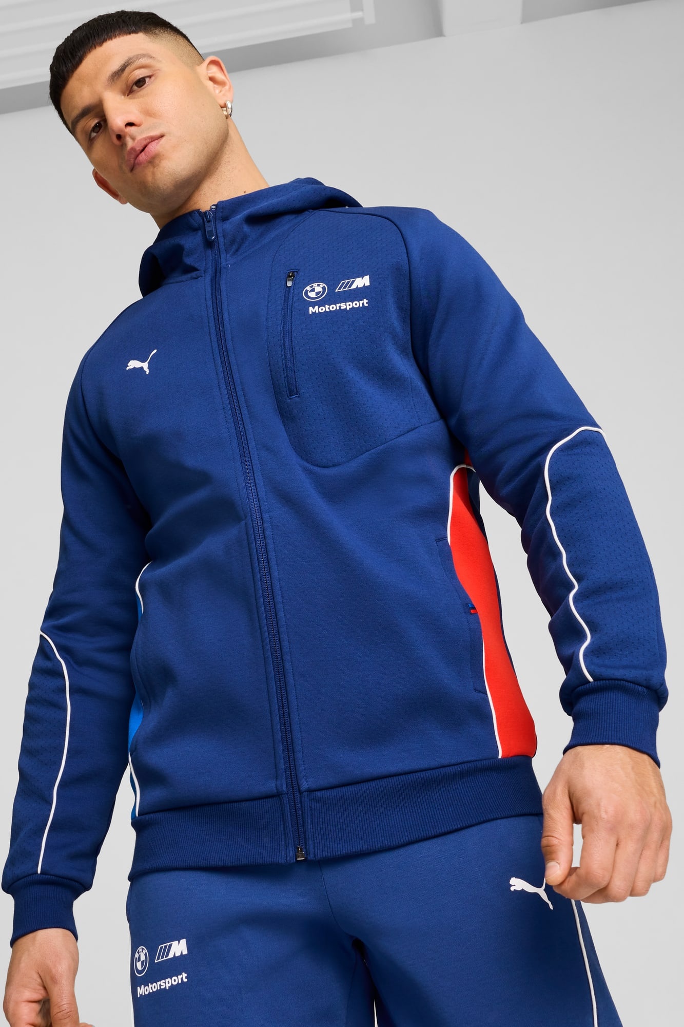 BMW M Motorsport Men's Hooded Sweat Jacket - 3