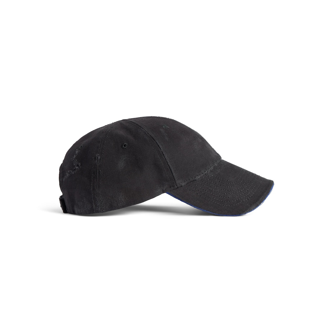 Men's Tilted Typo Cap in Black - 4