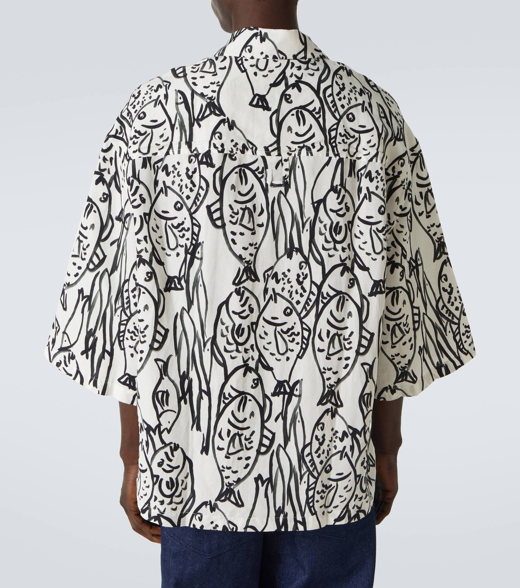 Aloe printed poplin shirt - 4
