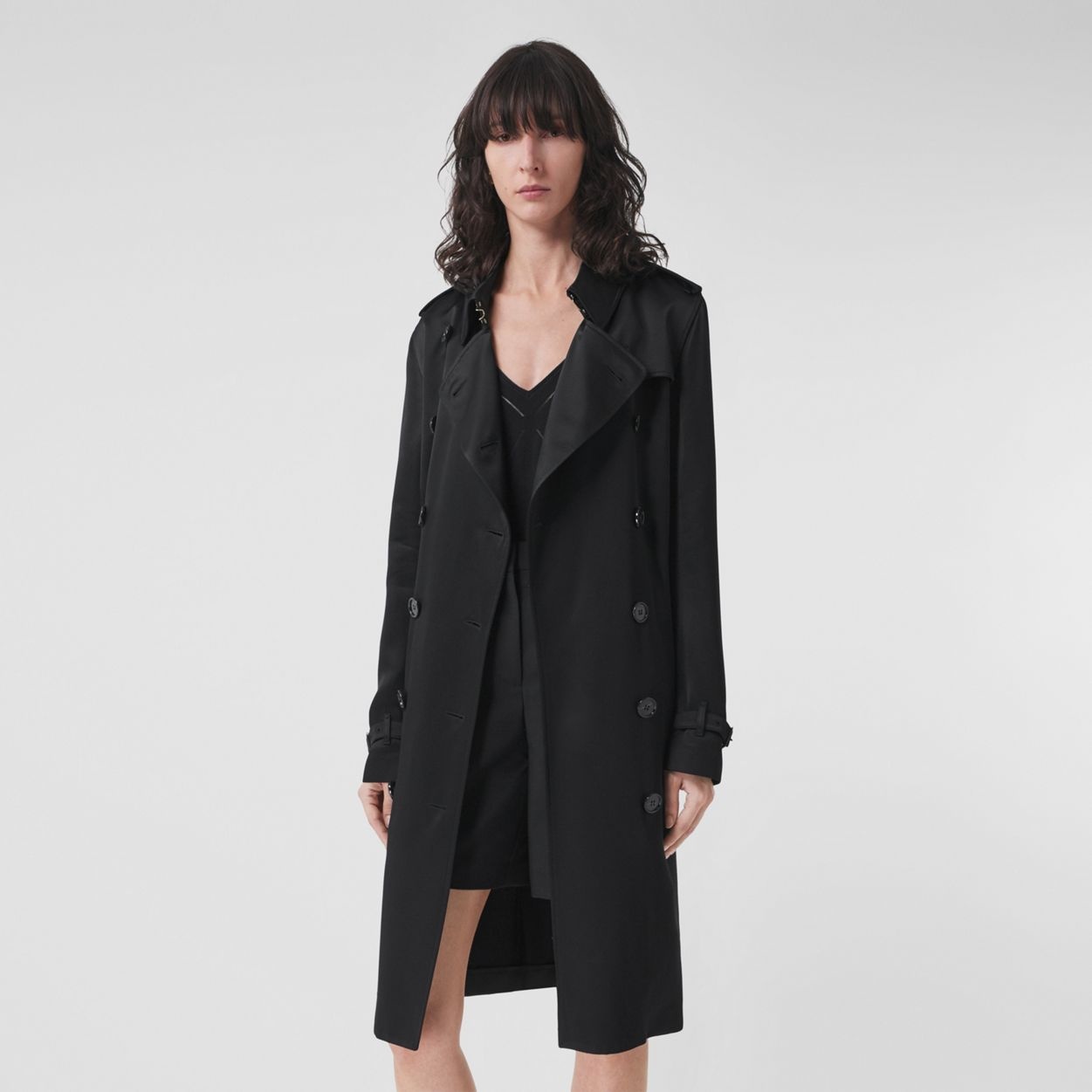 Silk-lined Long Trench Coat - 2