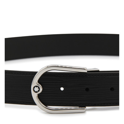 Montblanc black leather belt outlook