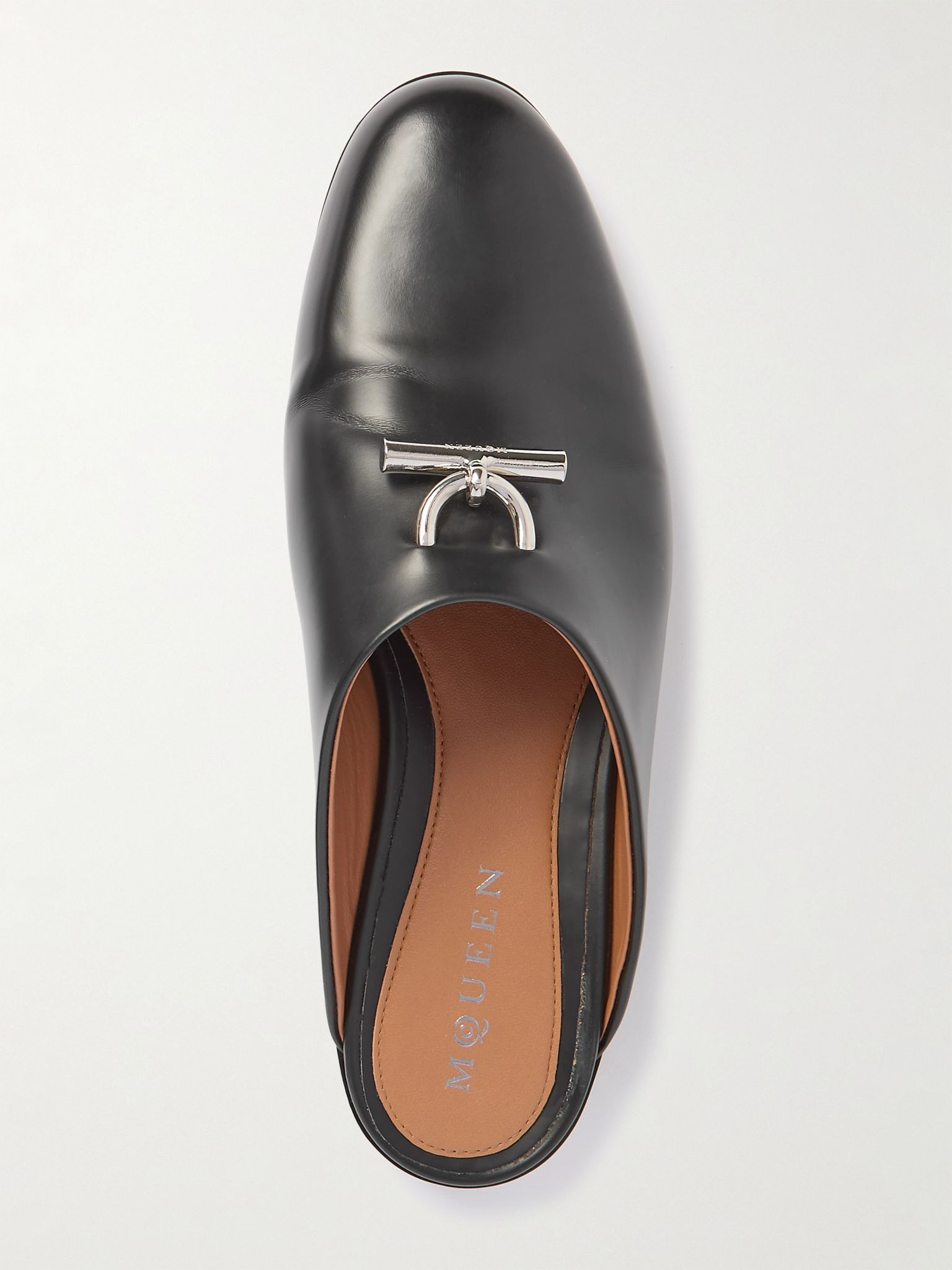 T-Bar leather mules Black - 5