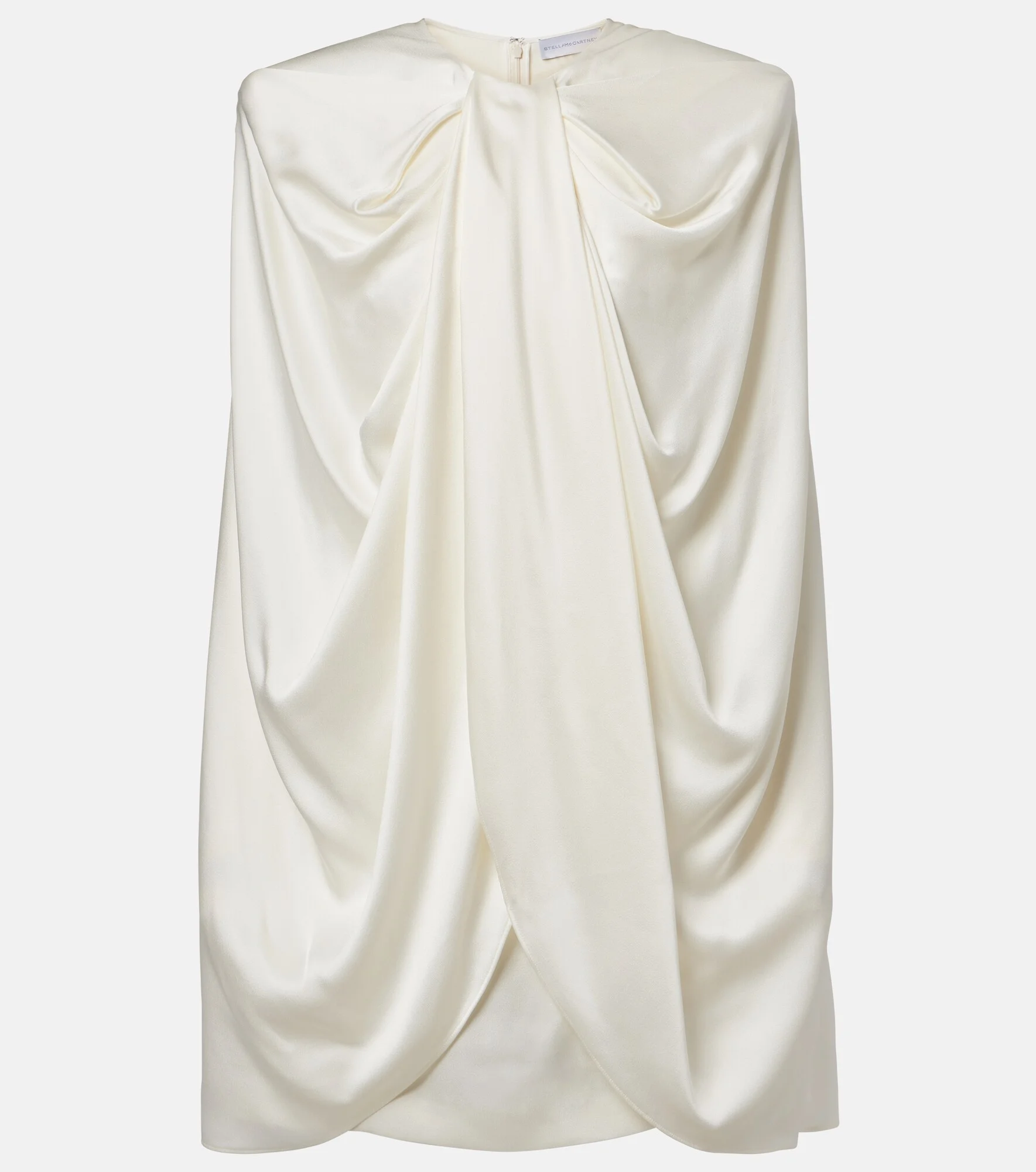 Draped caped minidress - 1