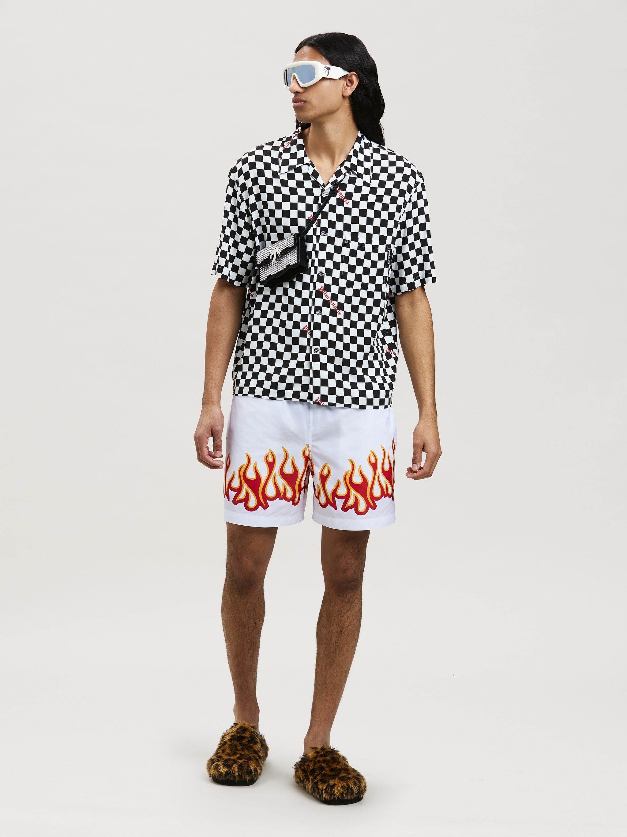 BURNING FLAMES PRINT SWIMSHORT - 2