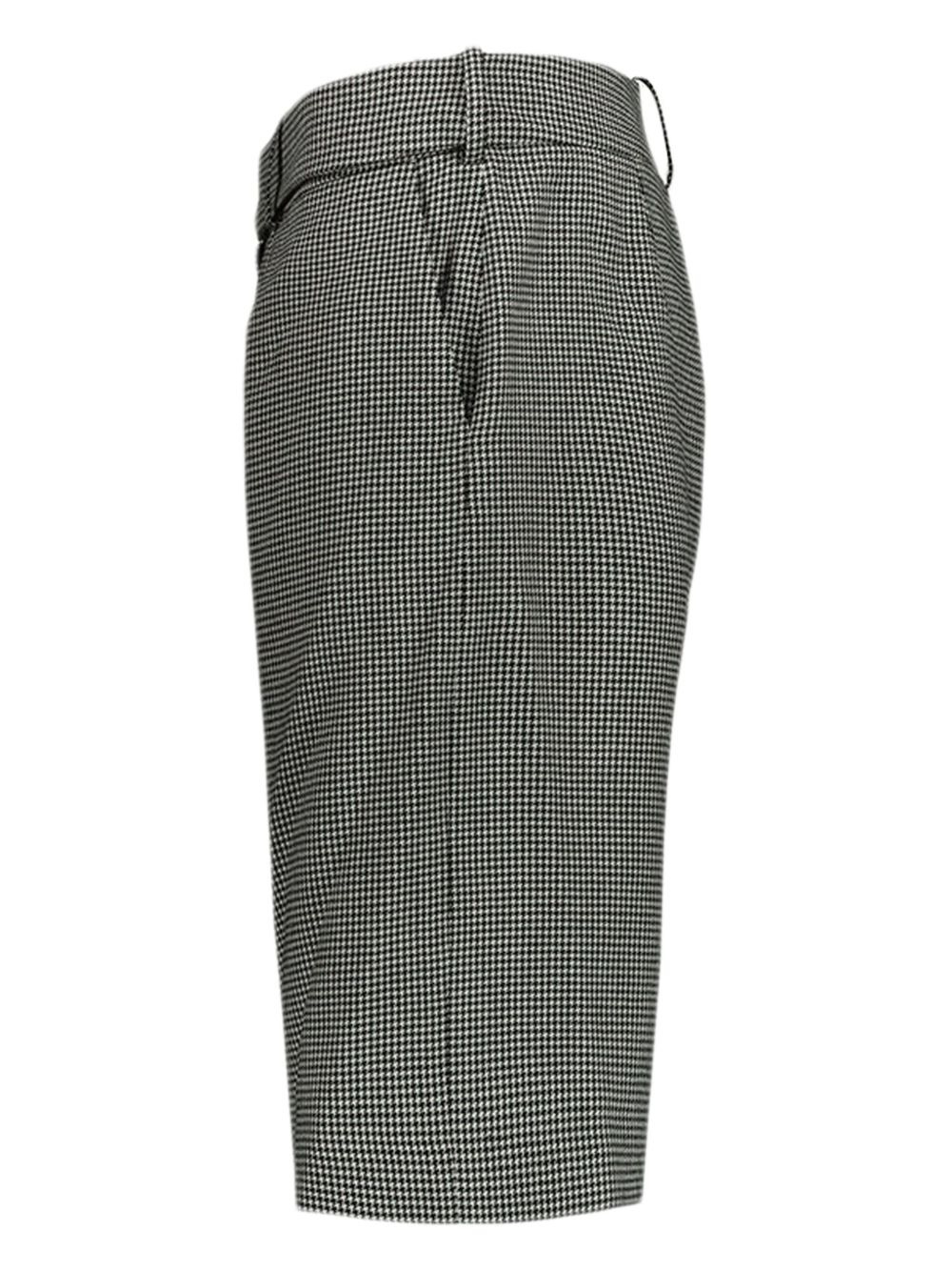 houndstooth belted shorts - 2