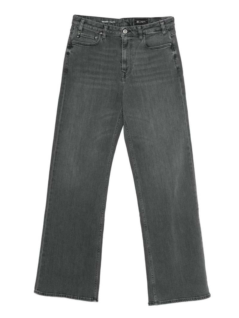 whiskering-effect jeans 1