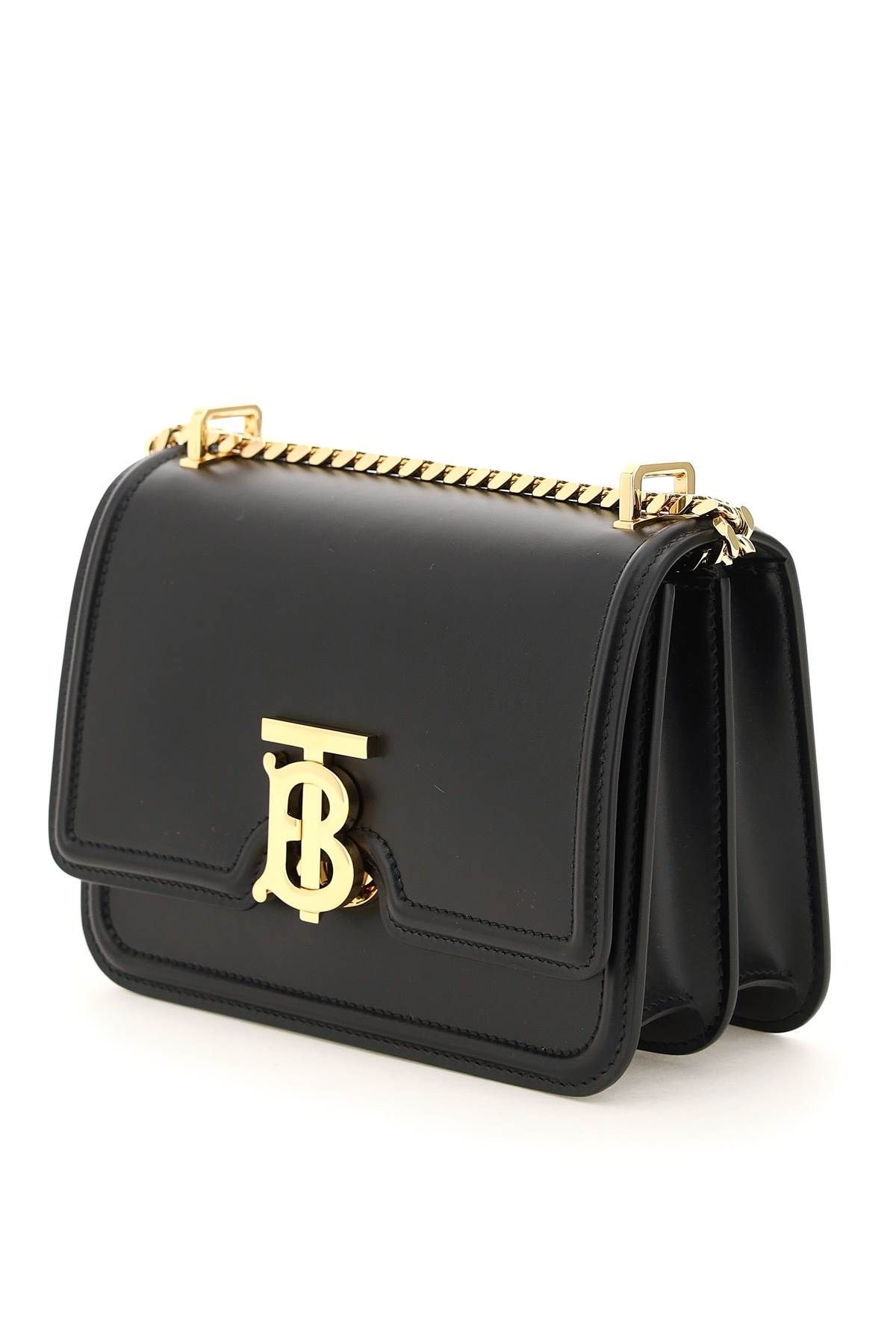 SMALL TB LEATHER BAG WITH CHAIN - 3